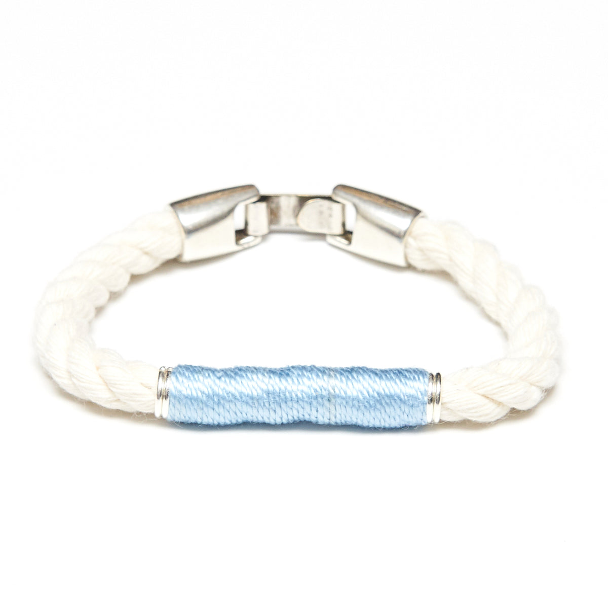 Beacon - Ivory/Light Blue/Silver