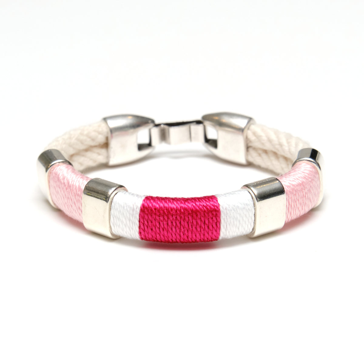 Newbury - Ivory/Pink/White/Silver