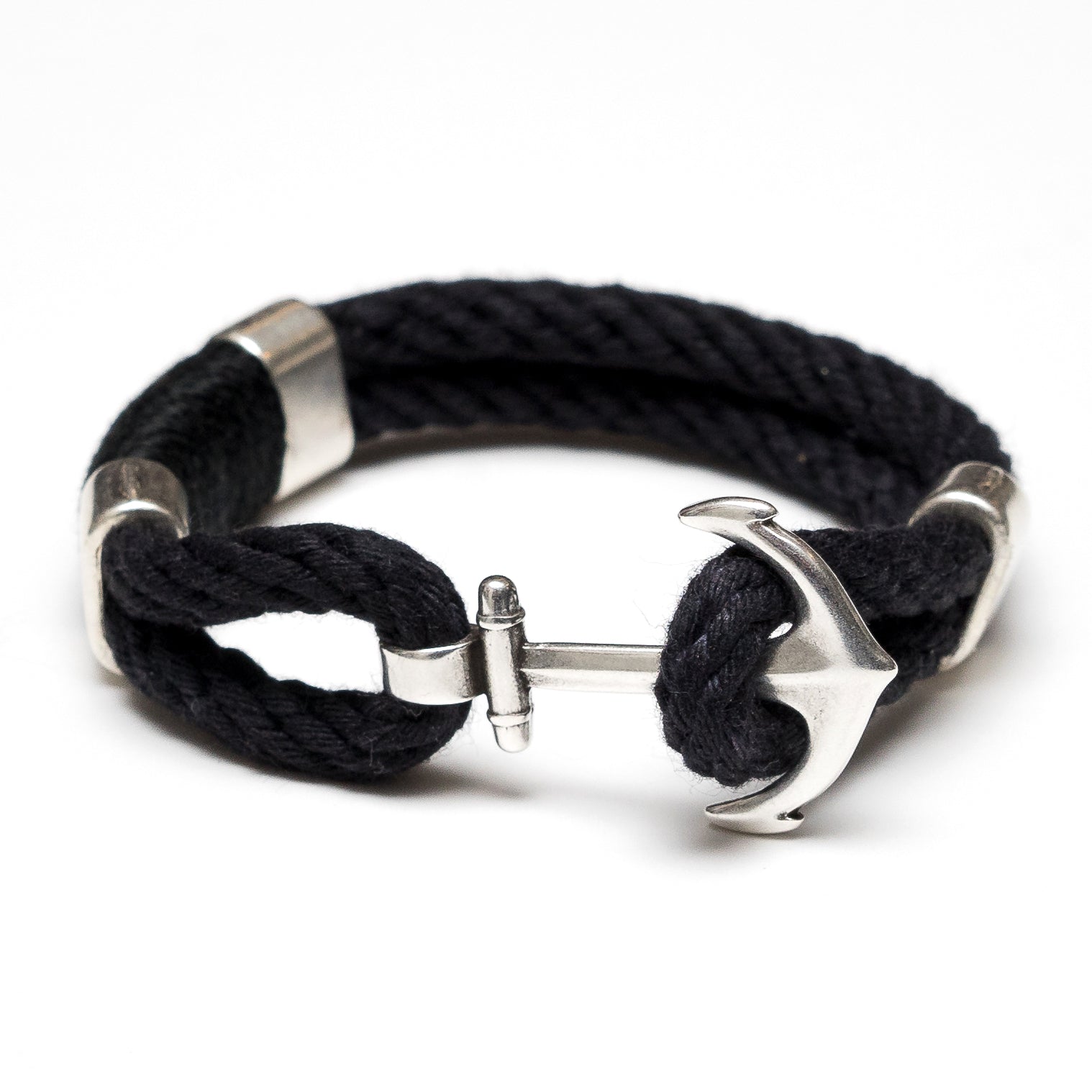 Nautical Navy Blue Rope Gold Anchor Bracelet Allison Cole Jewelry 7
