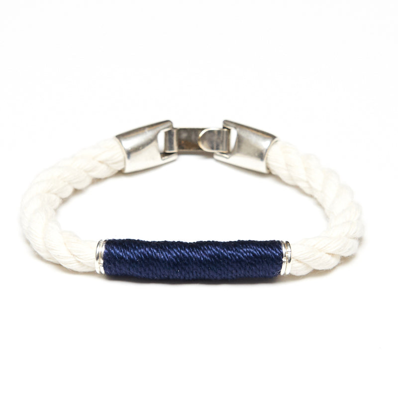 Beacon - Ivory/Navy/Silver