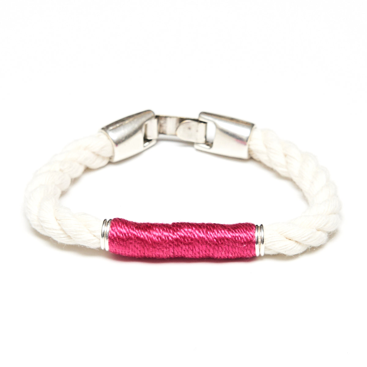 Beacon - Ivory/Pink/Silver