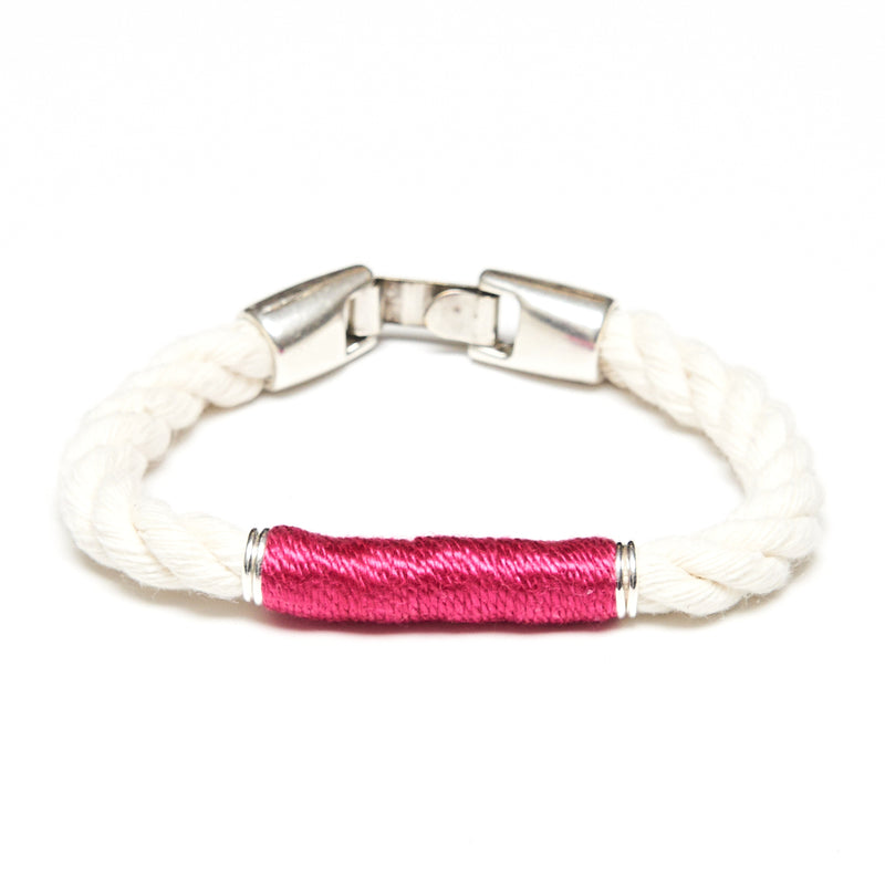 Beacon - Ivory/Pink/Silver