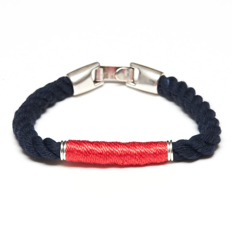 Beacon - Navy/Coral/Silver