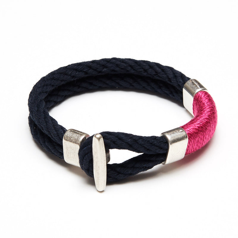 Cambridge - Navy/Pink/Silver