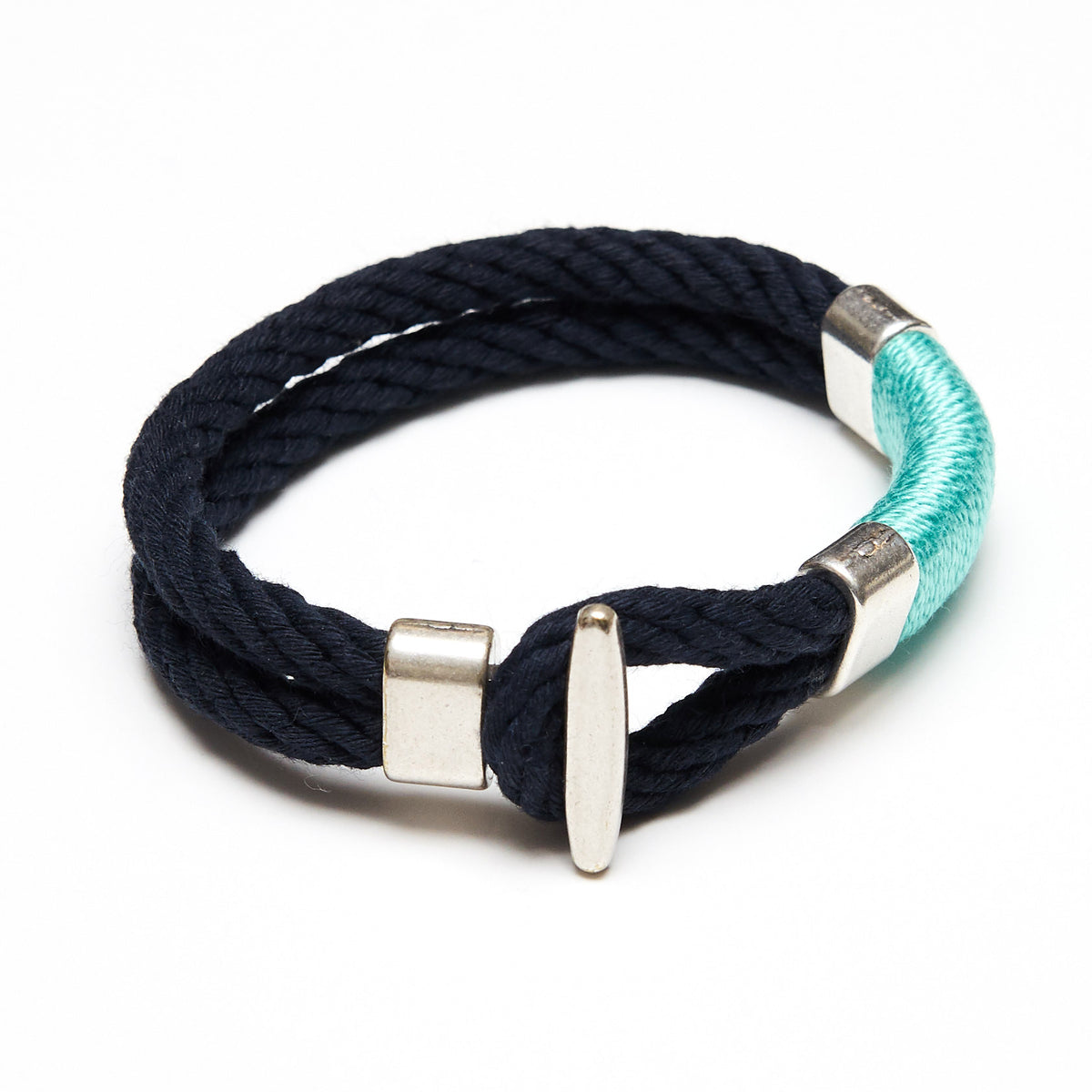 Cambridge - Navy/Turquoise/Silver