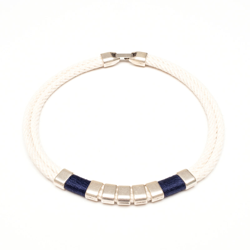 Beech - Ivory/Navy/Silver