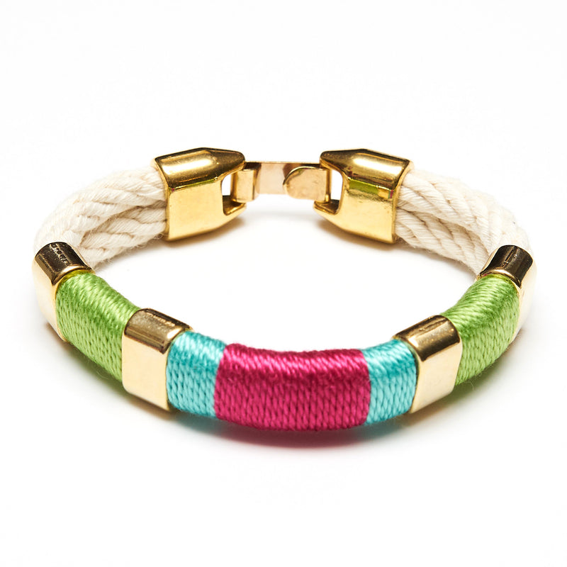 Newbury - Ivory/Lime/Turquoise/Pink/Gold