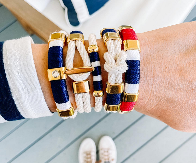 Kingston - Ivory/Navy/White/Gold