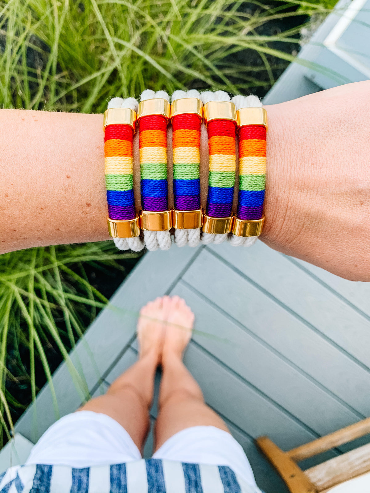 Pride Bracelet - Ivory/Gold